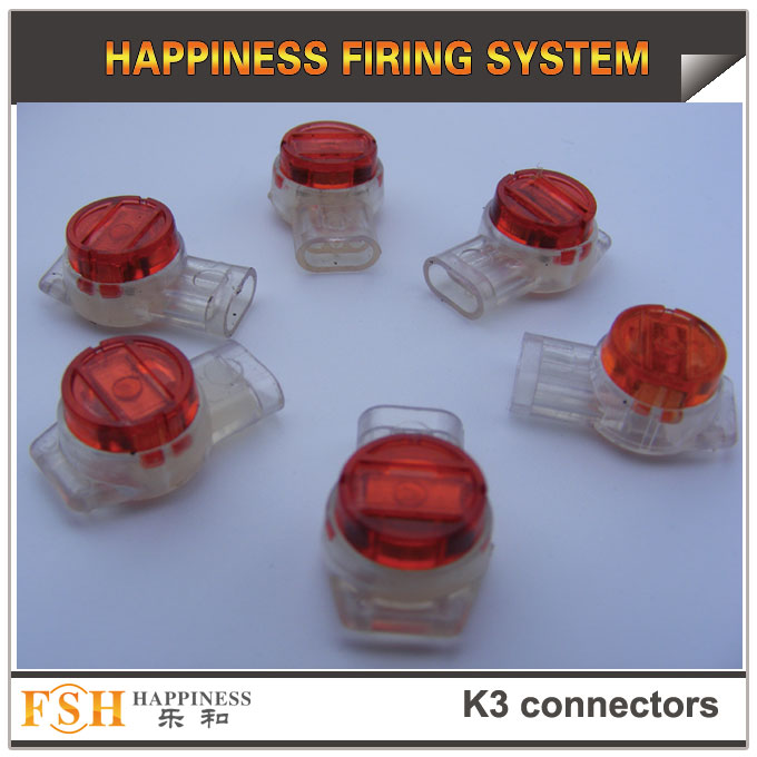 K3 connectors for cable in fireworks display, wire connectors 