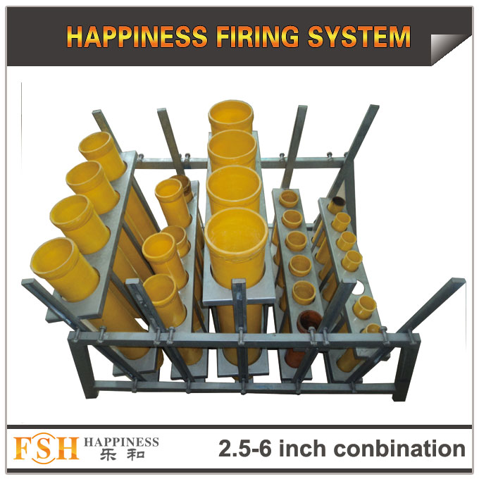 2.5 ,3,4,5,6 inch conbination racks for fireworks display , mortar tubes rack 