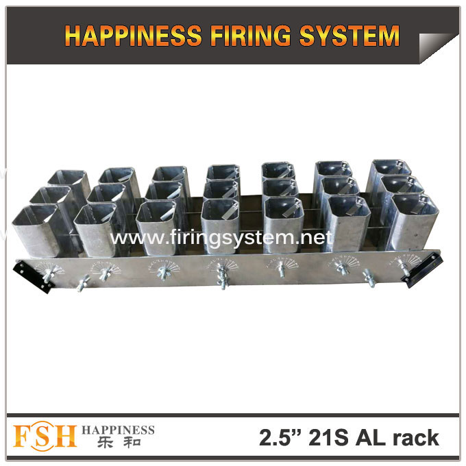 new products 2.5 inch 21 shots Aluminum racks ,fireworks display racks