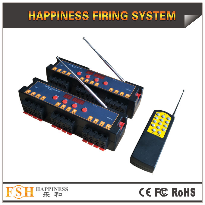 Fireworks firing system New 24 cues programmable remote system, set different time for each channel  - 副本